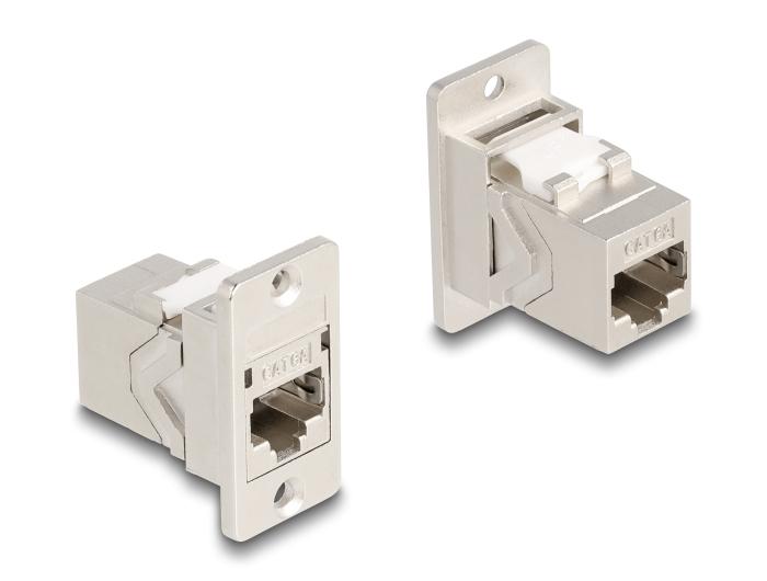 Delock Panel Mount RJ45 Keystone Module Couplage Femelle à Femelle Cat.6A Connecteur