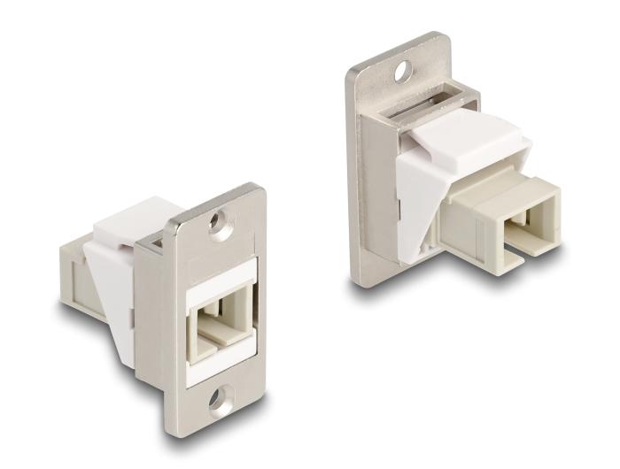Delock Panel Mount Keystone Module LWL SC Simplex Jack naar Jack conisch
