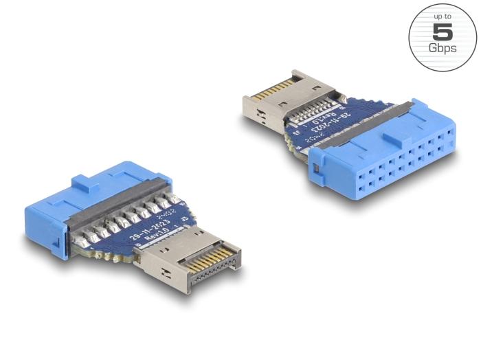 Adaptateur Delock USB 5 Gbps Connecteur mâle vers connecteur interne USB Type-E Key A