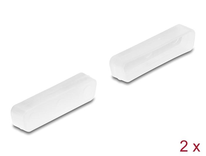 Delock Protection anti-poussière pour connecteur D-Sub 25 femelle 2 pièces transparent