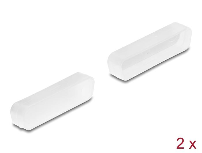 Delock Capuchon anti-poussière pour connecteur D-Sub 25, 2 pièces, transparent
