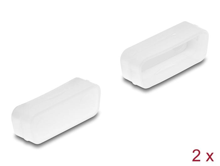 Delock Capuchon anti-poussière pour connecteur D-Sub 15 femelle 2 pièces transparent