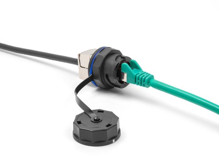 Cache de protection pour Delock RJ45 boîtiers encastrés 67047 et 67048 IP68 étanche à la poussière et