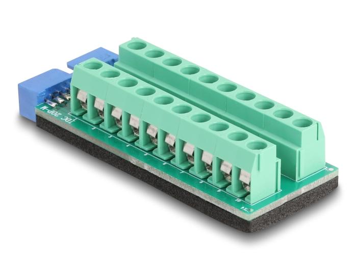 Delock USB Stiftleider naar Klemmenblok Adapter 20-pins