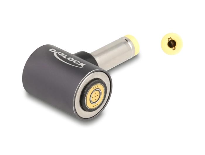 Adaptateur Delock pour câble de charge de portable HP, connecteur 4,8 x 1,7 mm vers connecteur magnétique