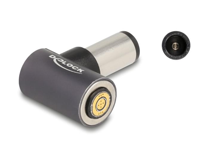 Adaptateur Delock pour câble de charge d'ordinateur portable HP, connecteur 7,4 x 5,0 mm vers connecteur magnétique