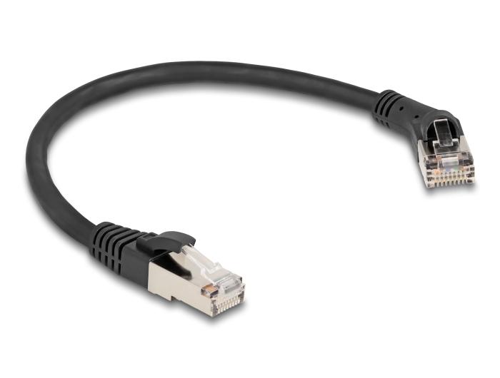 Delock RJ45 netwerkkabel Cat.8.1 S/FTP stekker 45 naar rechts gehoekte
