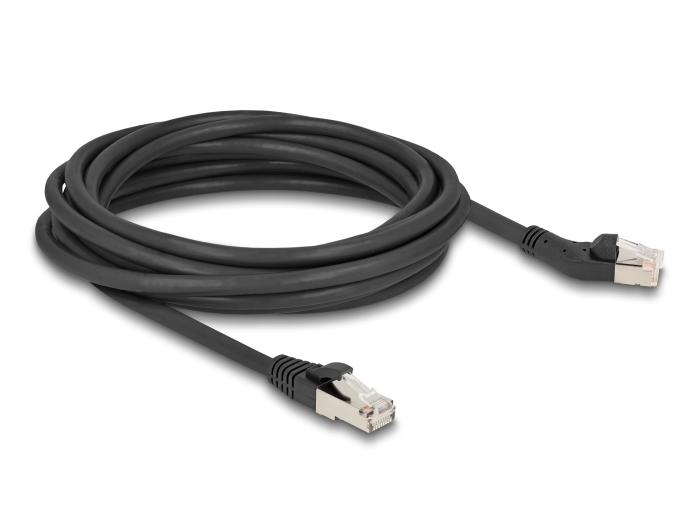 Delock RJ45 netwerkkabel Cat.6A S/FTP stekker 45 naar links gehoekte z