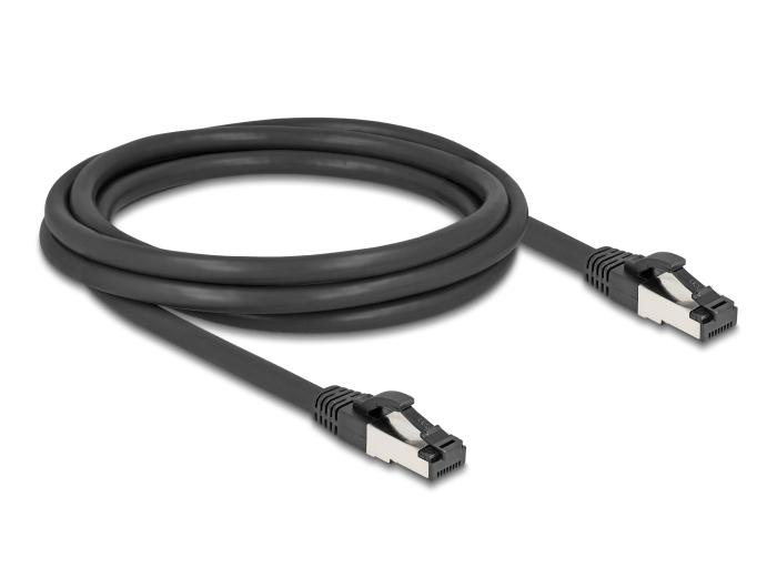Delock RJ45 Netwerkkabel Cat.8.1 S/FTP 2 m tot 40 Gbps zwart