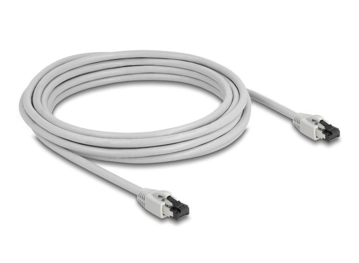 Câble réseau Delock RJ45 Cat.8.1 S/FTP 5 m jusqu'à 40 Gbps gris