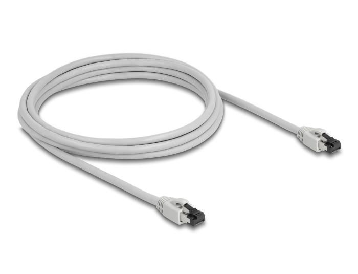 Câble réseau Delock RJ45 Cat.8.1 S/FTP 3 m jusqu'à 40 Gbps gris