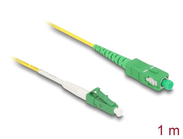 Delock Glasvezelkabel LC-APC naar SC-APC Simplex Singlemode OS2 1 m