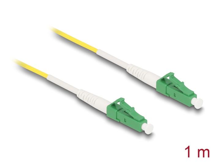 Câble à fibres optiques Delock LC-APC vers LC-APC Simplex Singlemode OS2 1 m