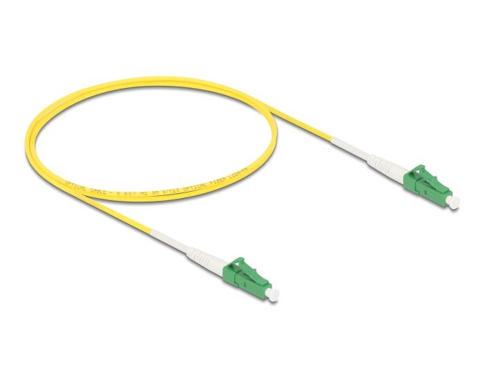 Delock Glasvezelkabel LC-APC naar LC-APC Simplex Singlemode OS2 1 m