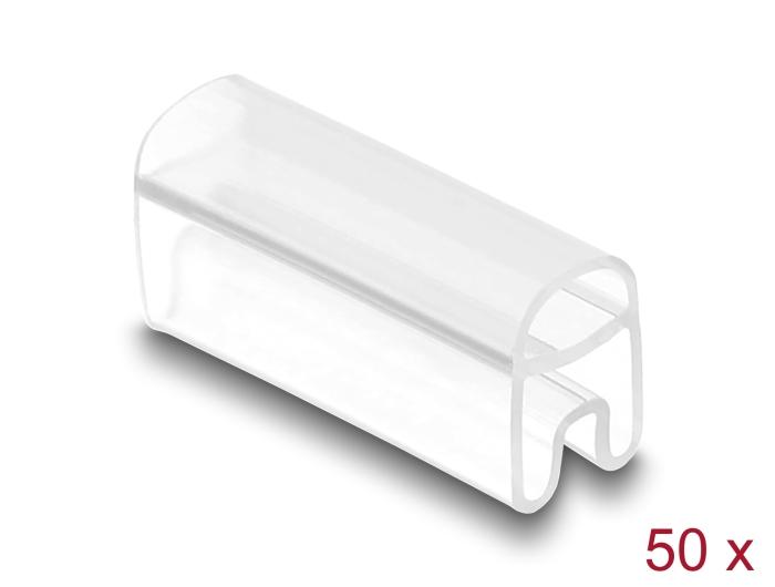 Delock Kabelmarkeringen voor kabels met een diameter van 2 - 4 mm, 50 stuks, transparant