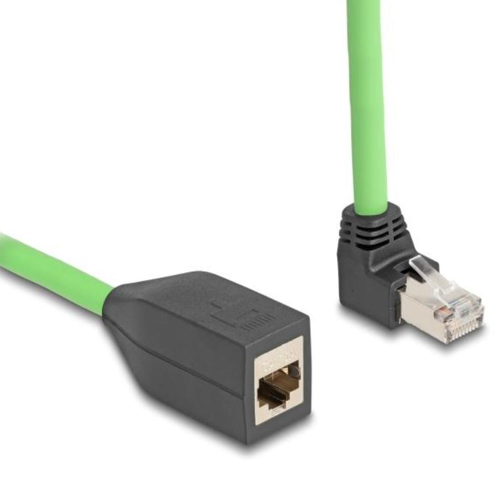 Delock RJ45 câble de rallonge réseau Cat.6A connecteur coudé vers le haut