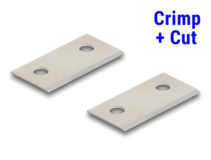 Jeu de lames RJ45 Crimp+Cut, 2 pièces pour Delock 86450