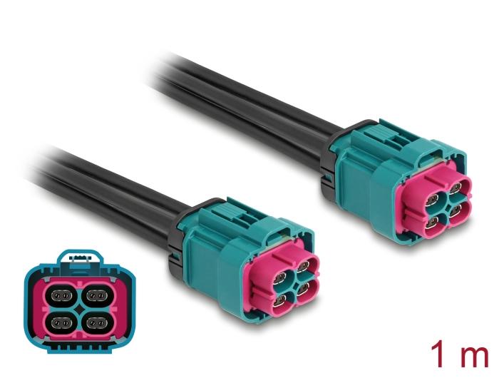 Câble Delock HDMTD Z Quad femelle vers HDMTD Z Quad femelle 1 m IP67 Indice de protection
