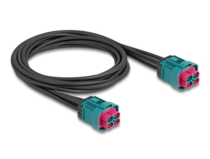 Câble Delock HDMTD Z Quad femelle vers HDMTD Z Quad femelle 1 m IP67 Indice de protection
