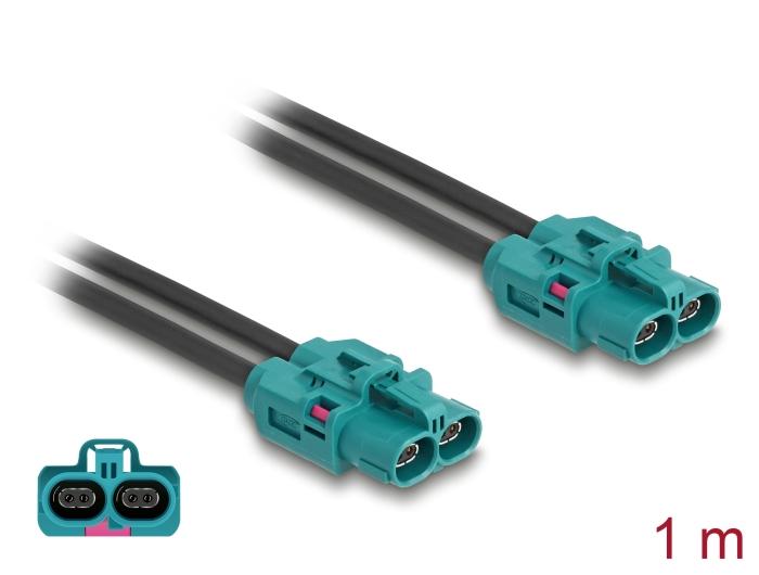 Delock Kabel HDMTD Z Dubbele vrouwelijke connector naar HDMTD Z Dubbele vrouwelijke connector 1 m