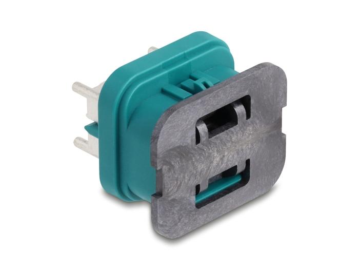 Delock HDMTD Quad-stekker voor printplaat beschermingsklasse IP67 / IP69K