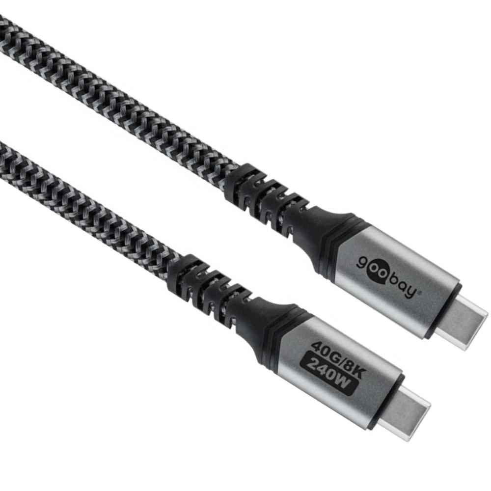 8K USB C Kabel - 240 Watt - 40 Gbit/s - premium