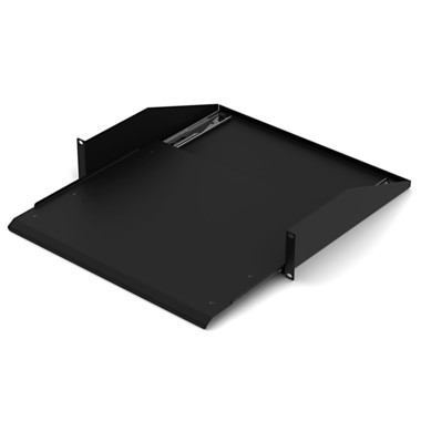 2U Uitschuifbaar legbord 485 x 400 x 90 mm (BxDxH) 19 Inch Patchkast Rackkast Datakast