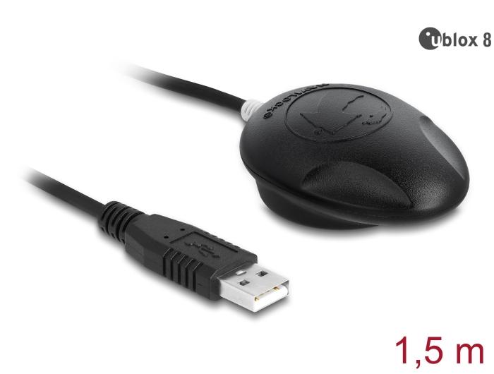 Navilock NL-802U EVA-M8Q Récepteur Multi GNSS USB 2.0 u-blox 8 1,5 m