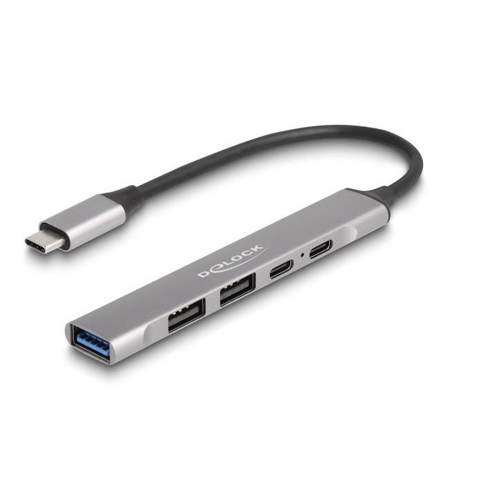 USB C naar A + C hub - 4 poorten