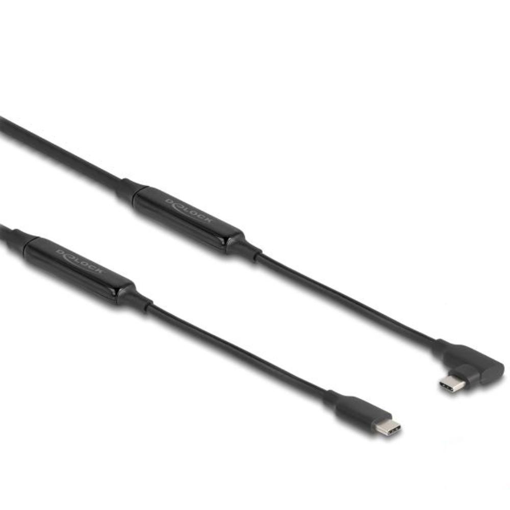 Delock Aktives USB 10 Gbps Kabel USB Type-C™ Stecker zu Stecker gewinkel