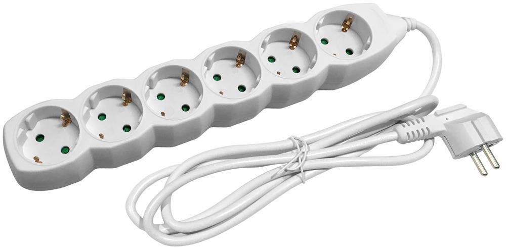 Câble rallonge Entac S1 6 prises 1,5m - Entac