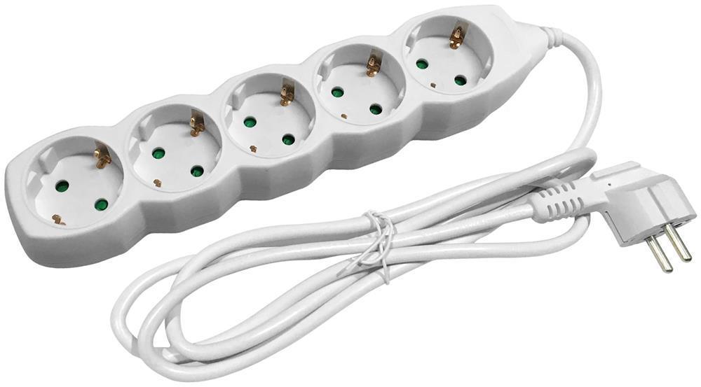 Entac Stekkerdoos S1 5 Stopcontacten 1,5m 3G1,5 - Entac