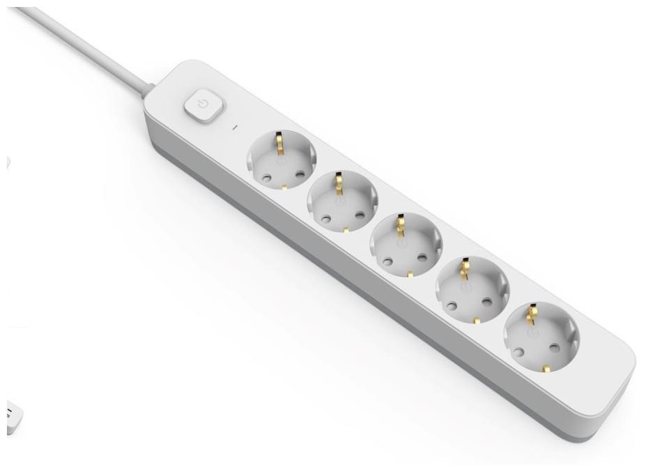 Entac Bloc multiprises D2 5 prises avec interrupteur 1,5m 3G1,5 - Entac