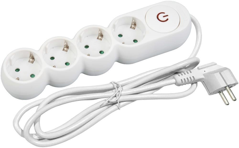 Barre d'alimentation Entac D1 4 prises Entac avec interrupteur 5m 3G1.5 - Entac