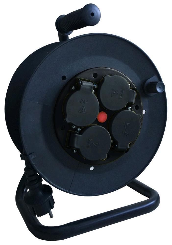 Entac Socket IP44 Kabelhaspel 4 stopcontacten 35m - Entac