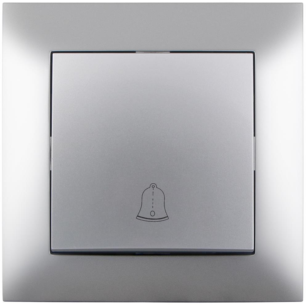 Entac Arnold inbouw-deurklok Silver - Entac
