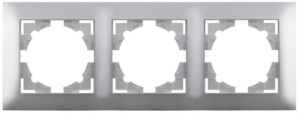 Entac Arnold Horizontale Wandframe 3 Silver - Entac