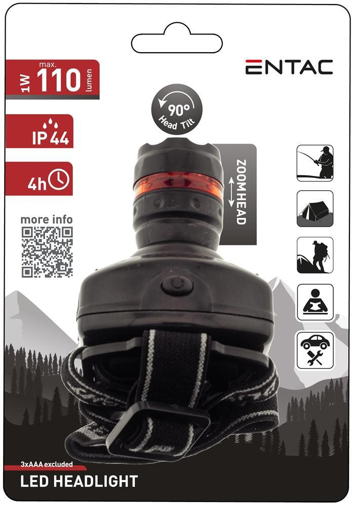 Entac Headlight Zoom 1W Plastic - Entac
