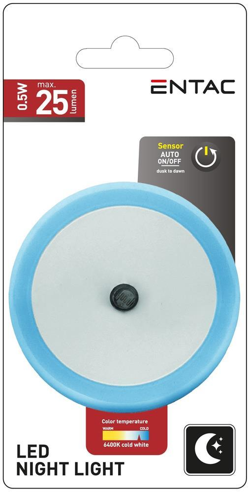 Entac Night Light 0.5W Circle CW Blauw - Entac