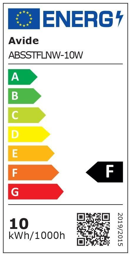 Avide LED Flutlicht Slim SMD 10W avec support 1,5m NW 4000K - Avide