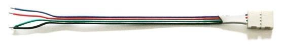 Avide LED Strip 12V RGB 4PIN Aansluitkabel met clip - Avide