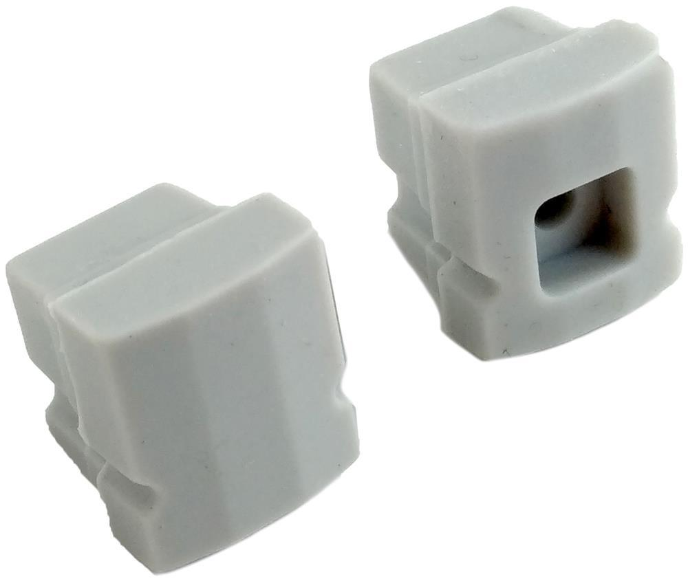 Avide Plastic Profile IP68 Embout - 2 pièces par set - Avide