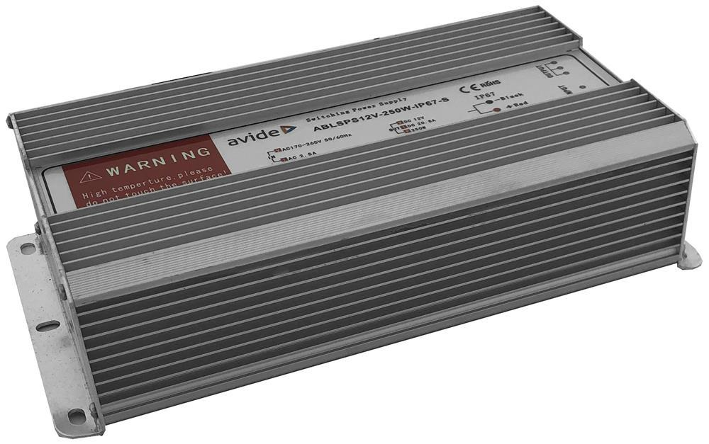 Avide LED Strip 24V 250W IP67 Slim Power Supply - Avide