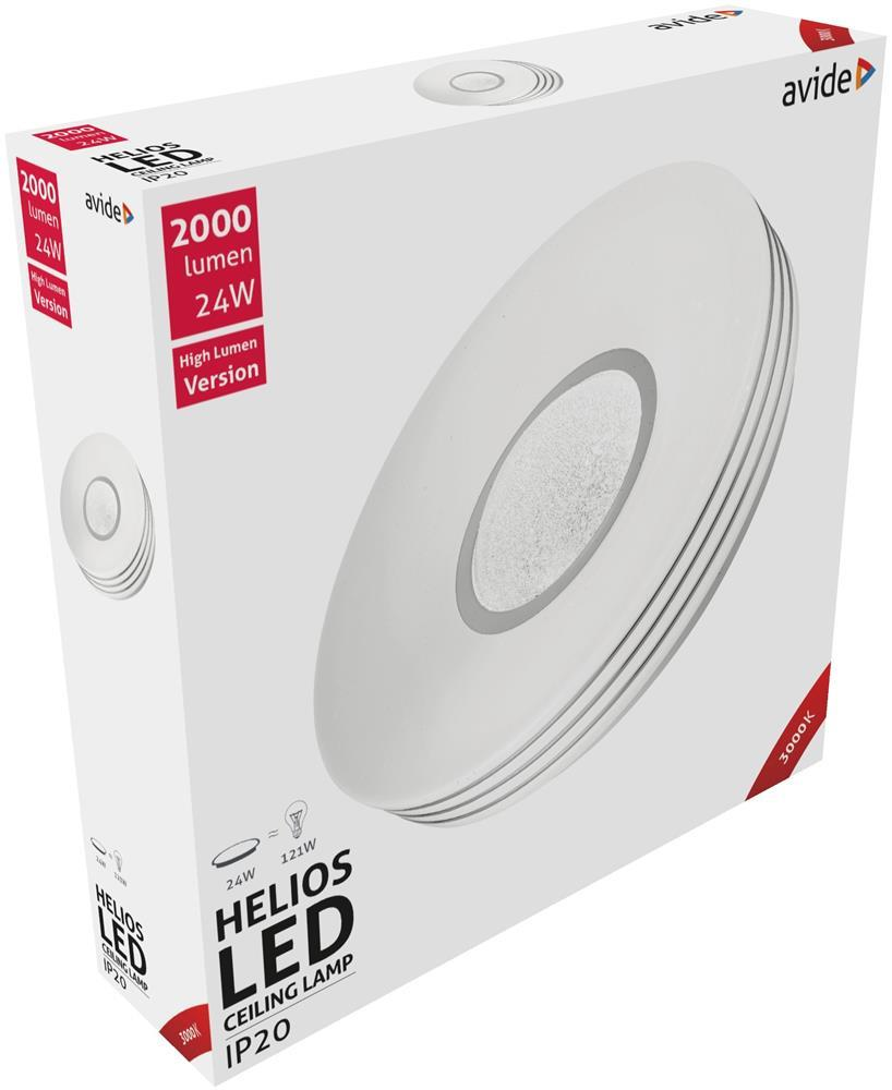 Avide LED Plafondlamp Oyster Helios 24W 380*95mm WW 3000K - Avide