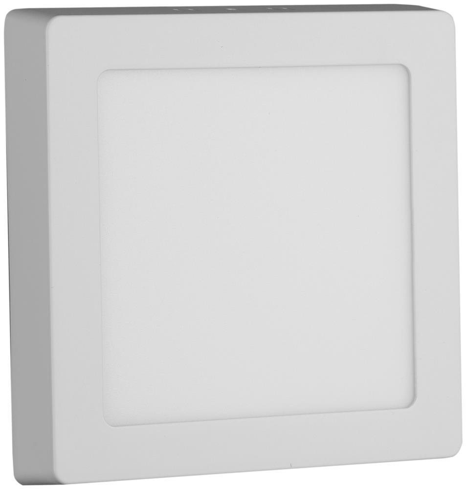Avide LED Plafondlamp Opbouw Vierkant ALU 12W CW 6400K - Avide