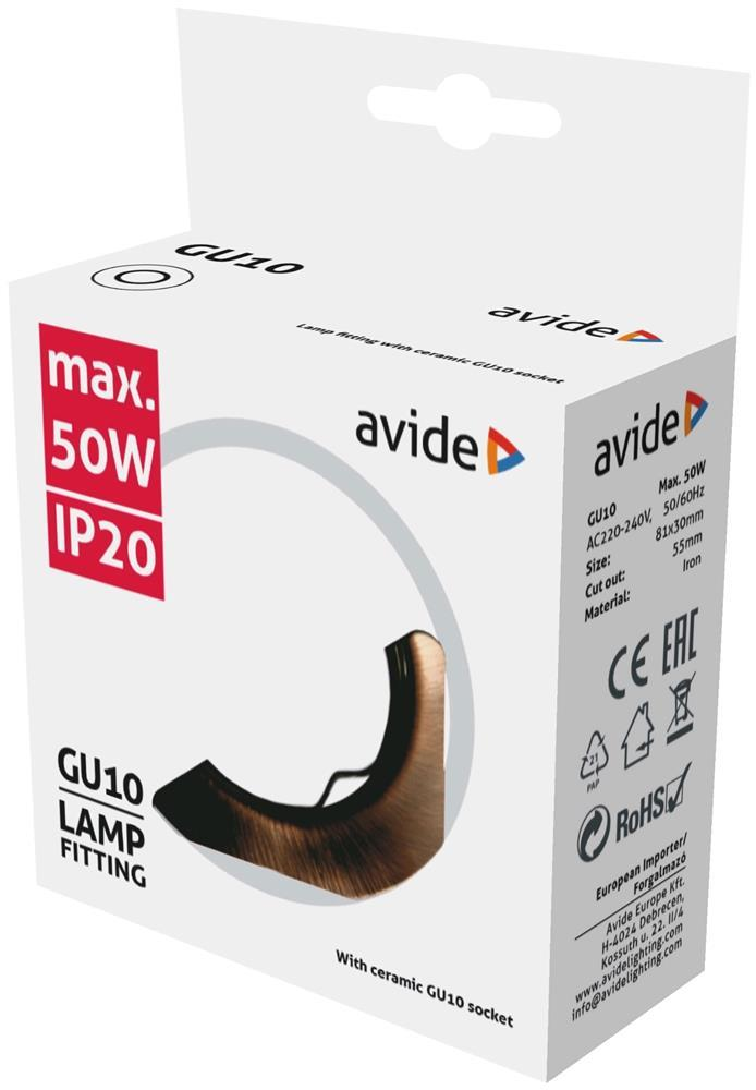 Avide GU10 Frame Cone Copper - Avide