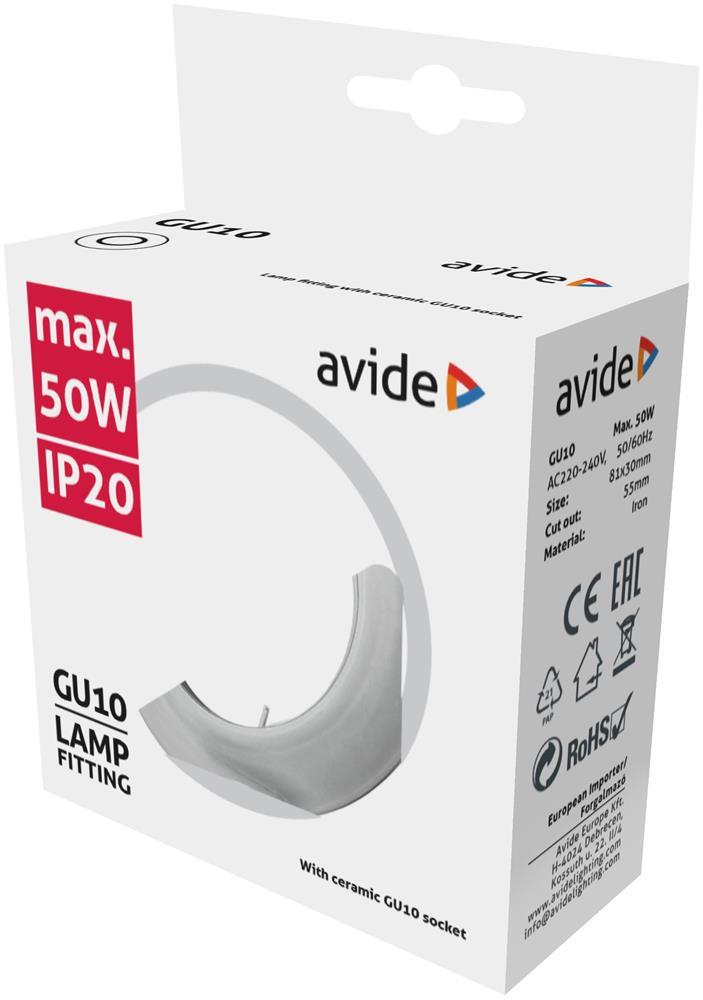 Avide GU10 Frame Cone Chrome - Avide