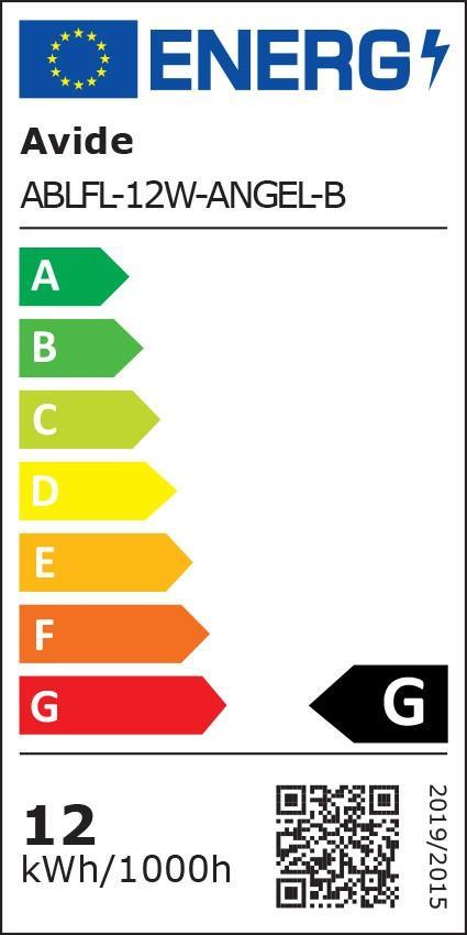 Avide LED Lampadaire Angel 12W NW Black - Avide