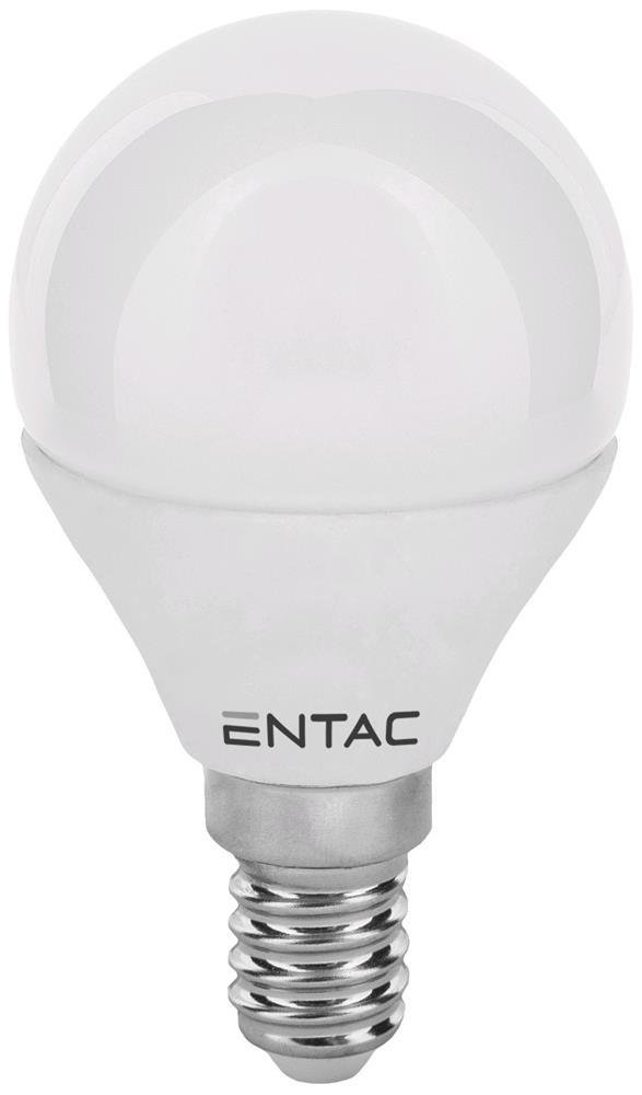 Entac LED Mini Globe E14 6,5W WW 3000K - Entac
