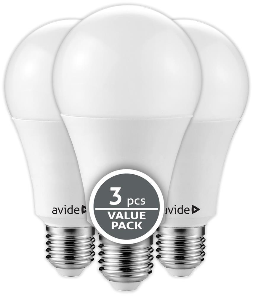 Avide Value LED Globe E27 10W WW 3000K Drietal - Avide